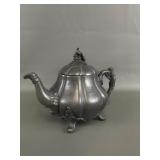 Antique Shaw & Fischer Sheffield Pewter Teapot
