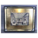 Antique Lithograph Hand Tinted Joan Nash
