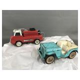 Vintage Jeep & Nylant Pumper Car