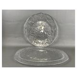 Oval Crackle & Crate & Barrel Orion Platter