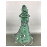 Fenton Matte Emerald Glass Bridesmaid Figurine