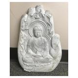 Hindu Garden Cement Plaque - Handmade