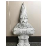 Cast Concrete Stone Garden Gnome Plaque