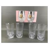 Mikasa Highball Glasses & Flower Bee Wine Glasses