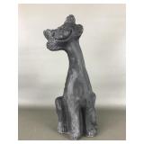 Vintage Fenton Glass Cat Figurine In Matte