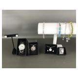 Cubic zirconia Avon earrings, necklace & more