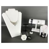 Avon Frozen Earrings And More Silver-toned Jewelry
