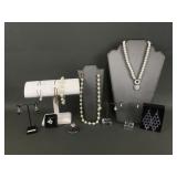 Vtg Avon good luck elephant necklace & more