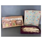 Flintstones 1960s board game & Vtg scrabble