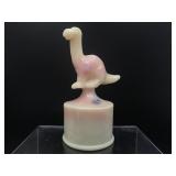 Fenton Glowing Burmese Dinosaur Figurine