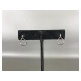 Sterling Silver Open Loop Earrings