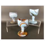Vtg Mosser Slag Glass Eyewash Cups