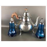 Williamsburg Kirk Stieff Pewter Teapot, Rosewood