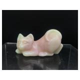 Fenton Glowing Burmese Cat Napping Figurine