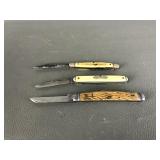 Vintage Camillus & colonial pocket knives & more