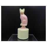 Fenton Art Glass Glowing Cat Figurine
