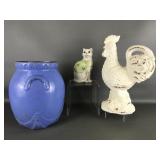 Outdoor Garden Vase Decor, Chicken Statue & More