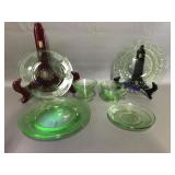 Vtg Georgian Lovebirds Urnanium Depression Ware