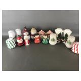 Vintage & Modern Christmas Salt & Pepper Shakers