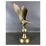 Vintage Solid Brass Flying Eagle Figurine