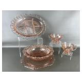 Vtg Anchor Hocking? Pink Depression Glass & More