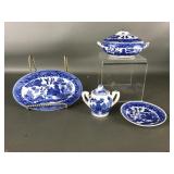 Miniature Blue-and-white Blue Willow Transferware