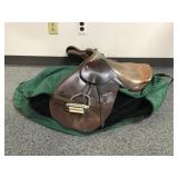 Pessoa English Jumping Saddle In Case