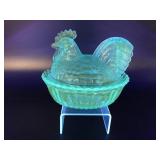 Manganese Westmoreland Glowing Blue Hen On Nest