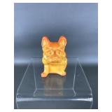Vtg Westmoreland French Bulldog Glass Figurine