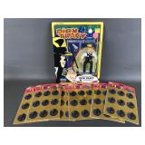 Playmates Dick Tracy Figurine & Gibson Stickers