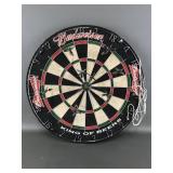 Vtg Budweiser Dart Board & Darts
