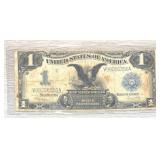 1899 $1 Dollar Silver Certificate Black Eagle Note
