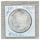 1880-s Morgan Silver $1 Dollar 90% Silver Coin