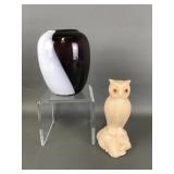 Westmoreland? Glass Owl Figurine & More