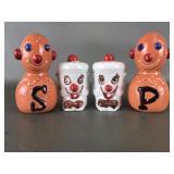 Vintage Anthropomorphic Clown Trash Can Ceramic