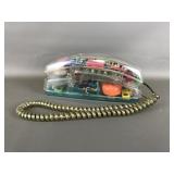 Vintage Clear Postmodern Corded Telephone