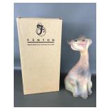 Fenton Multi-color Alley Cat Glass Figurine W/ Box