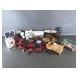Vintage Wood & Metal Dollhouse Minatures