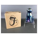 Fenton Carnival Dog Figurine W/ Box