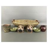 Primitive Honey Cone Style Pottery & More!