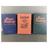 Vintage Gene Autry Hardcover Western Fiction Books