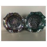 Vintage Carnival Glass Grape Bowls