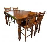 Stunning Self-store Leaflet Oak Table 8-chair
