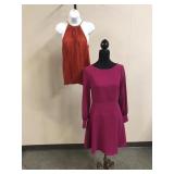 Michael Kors Women's Pleated Chain-neck Top&more