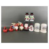 Ceramic Christmas Themed Salt & Pepper Shakers