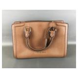 Michael Kors Brown Pebbled Satchel Bag