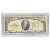1928 $10 Dollar Gold Certificate Note