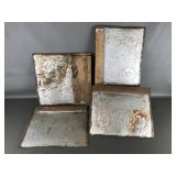 Antique Pie Safe Panels Punched Tin
