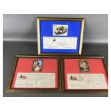 Vintage Framed Coca Cola & Pepsi Checks