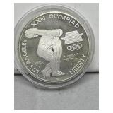 90% Silver 1983 La Olympics Dollar